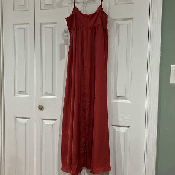 Rust colored maxi dress woman 8 adjustable strap - Picture 4 of 4